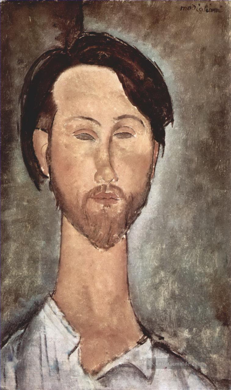 Porträt von Leopold Zborowski 2 Amedeo Modigliani Ölgemälde